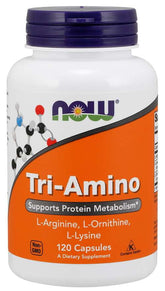 Triamino L-arginina e L-ornitina e lisina 120 capsule NOW FOODS